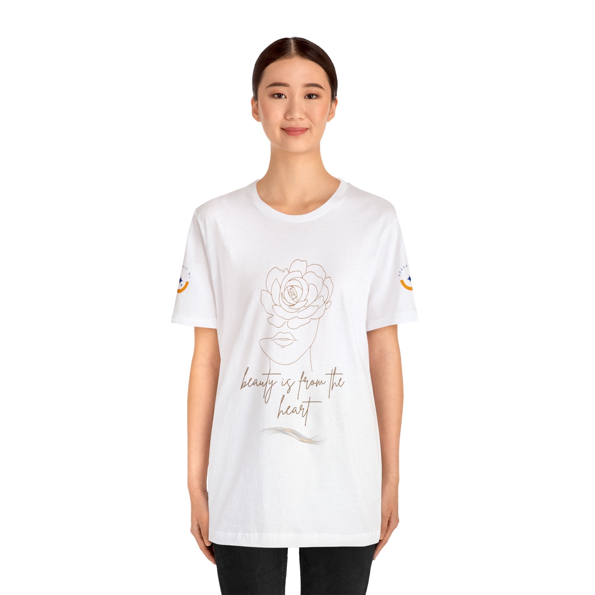 Sustainable Women's Jersey Tee | Beauty inside the heart | Made in Germany | Fashion with Purpose