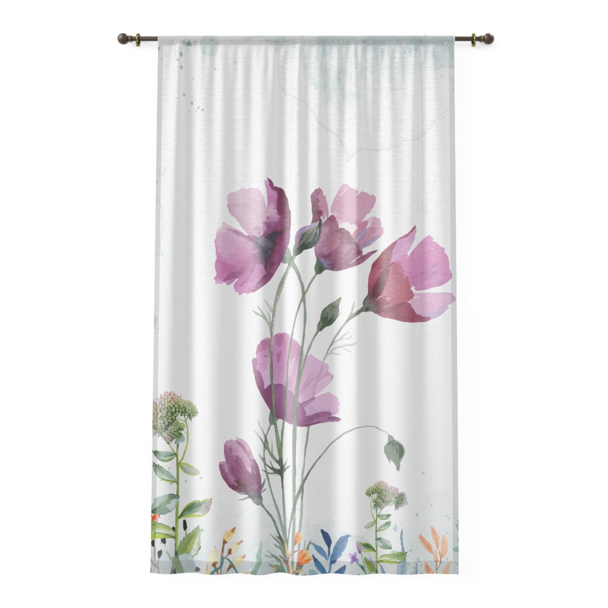 Personalized Polyester Curtains | 50"x84" with Custom Print | Soften Light & Add Character