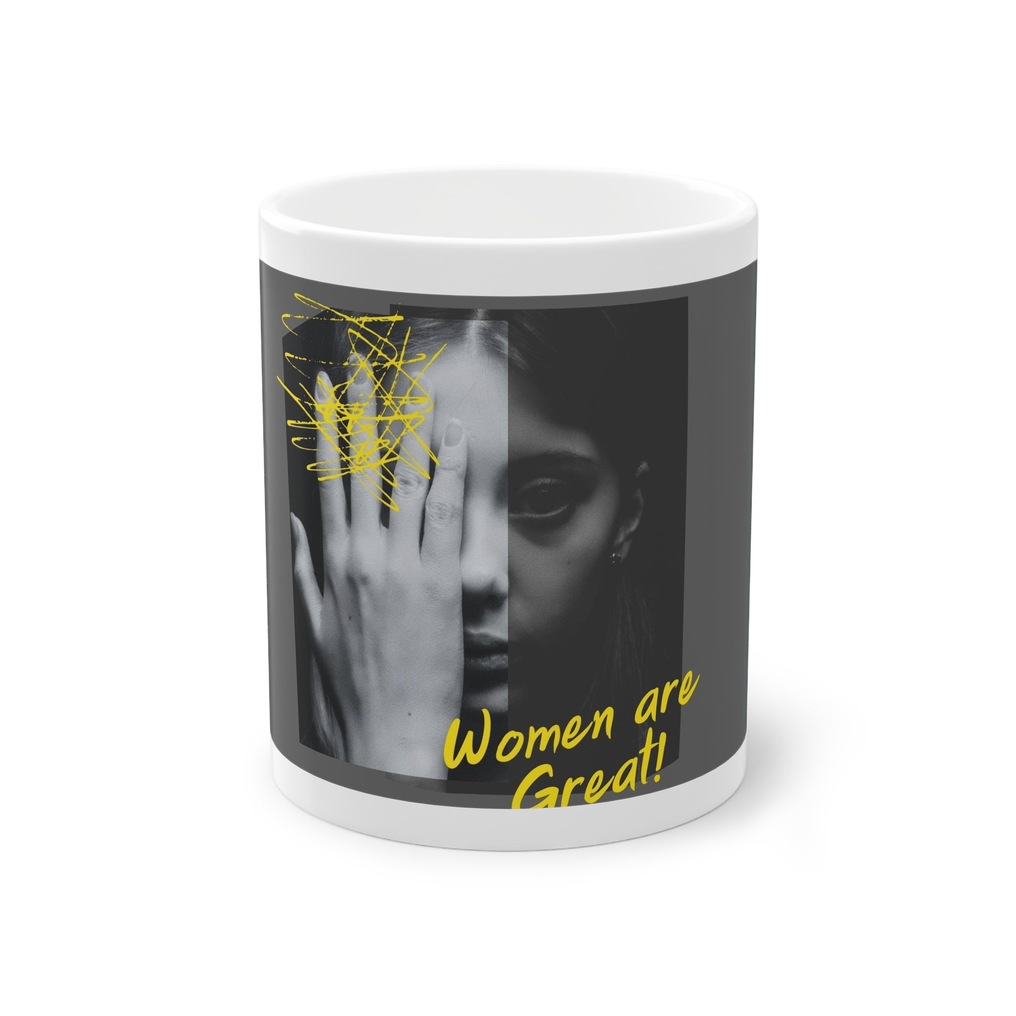 Women's are the great White Accent Mug, 11oz