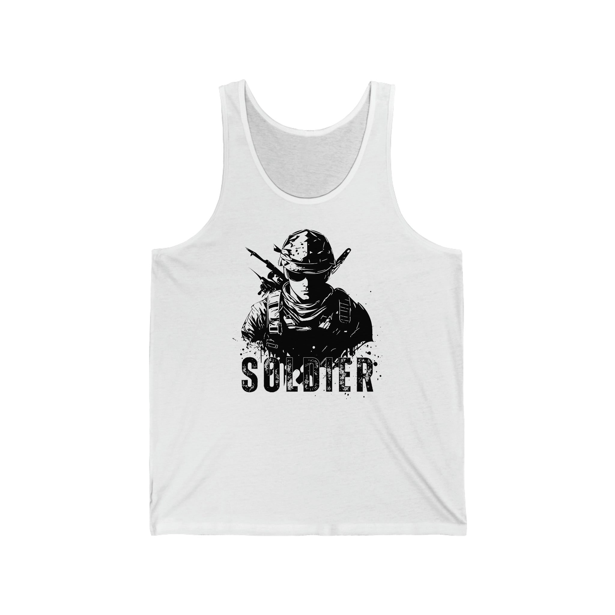 Solder's Men's Cotton Tank Top | Ultra-Soft Airlume Material | Enduring Print Quality