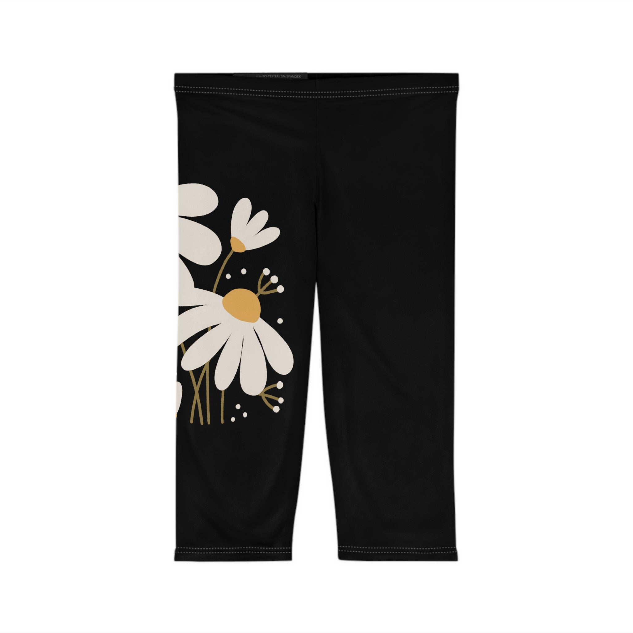 Custom Capri Leggings | Moisture-Wicking & Anti-Microbial | Mid-Rise Waist