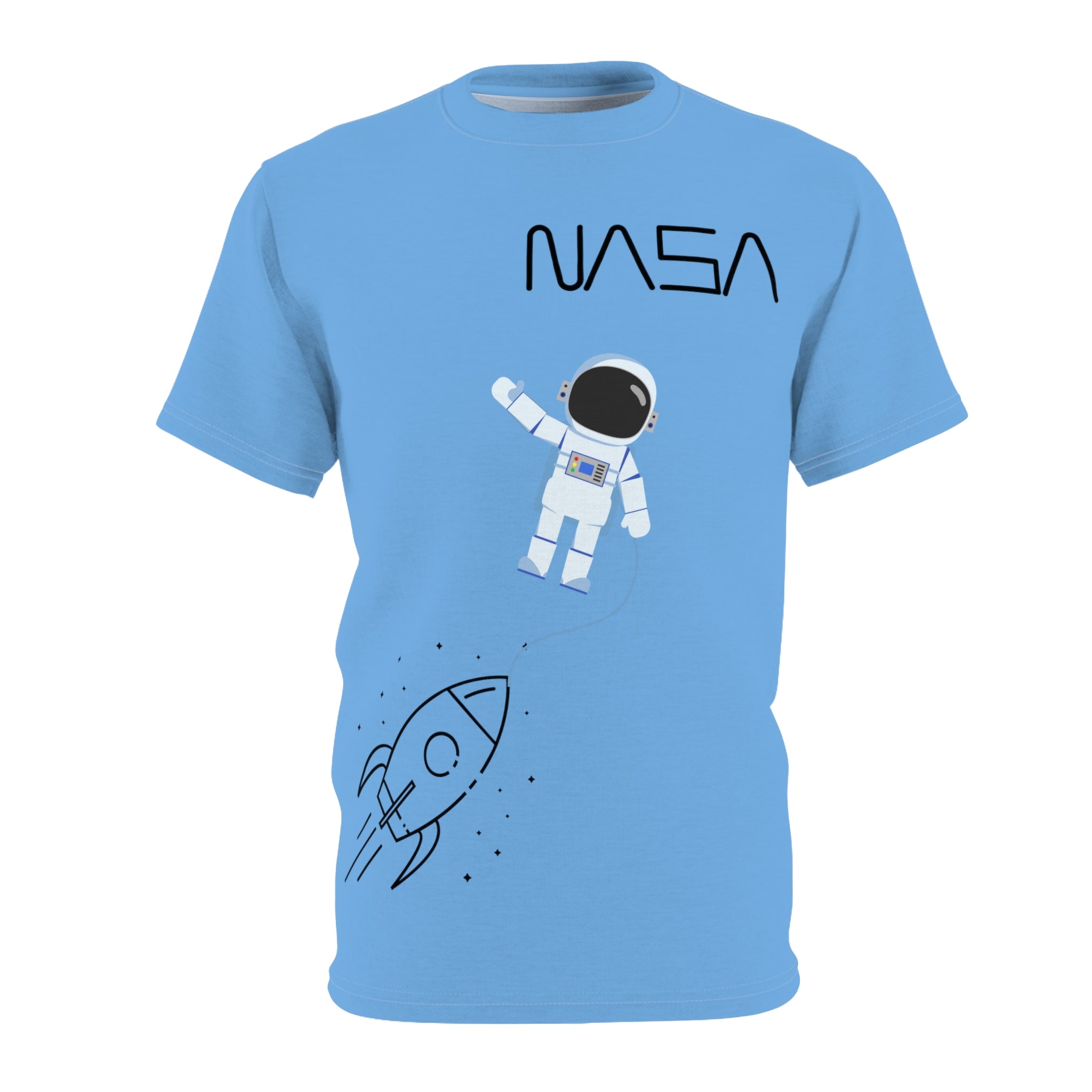 Nasa Theme Versatile Microfiber-Knit Tee | Lightweight & Breathable