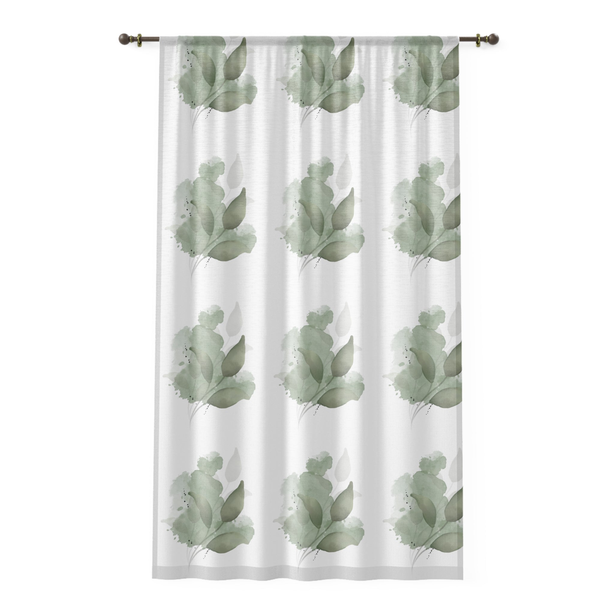 Custom Designed Curtains | 50"x84" Semi-Transparent Polyester | Personalized Elegance