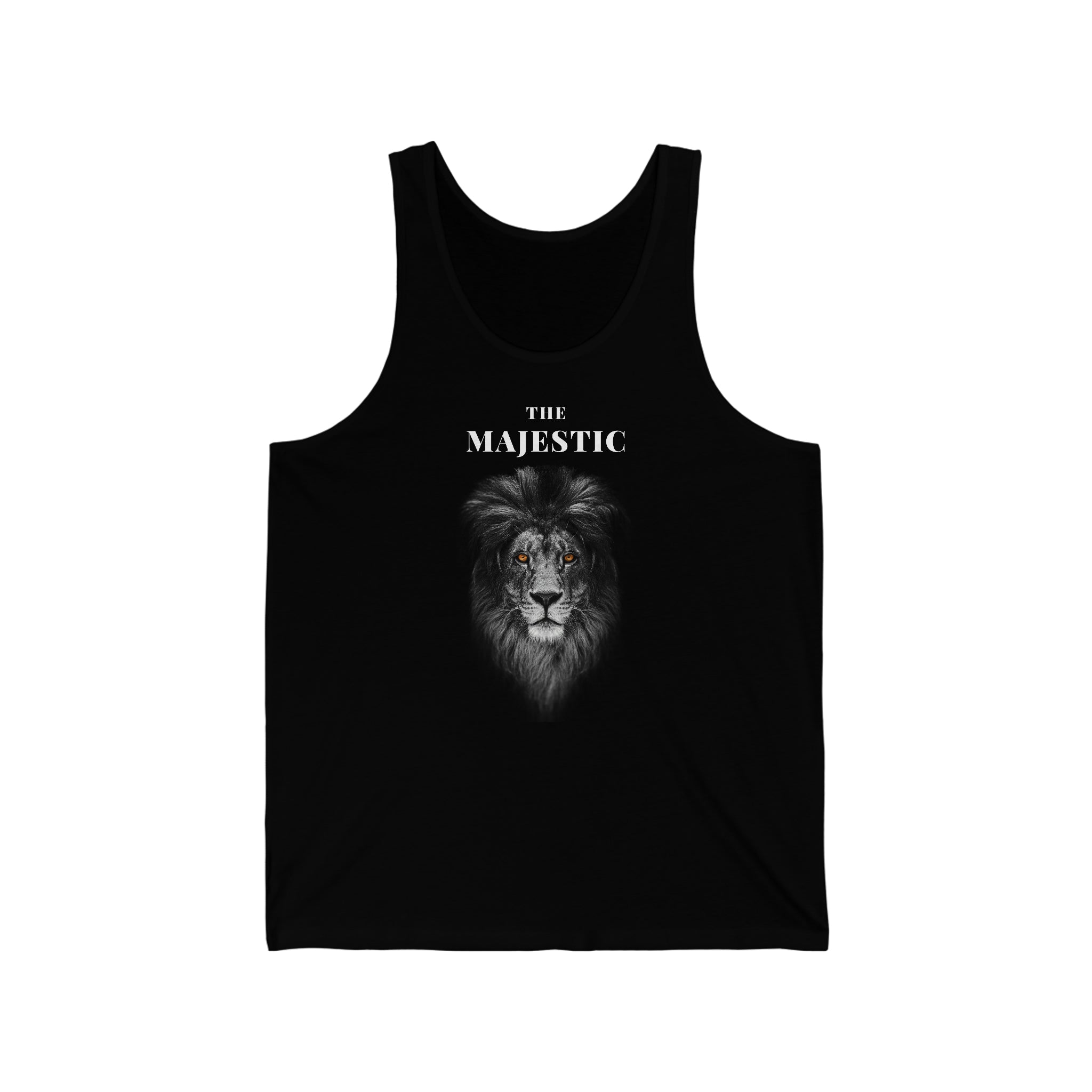 Premium Majestic Lion  Lightweight Men's Tank | Soft Airlume Cotton | Lasting Printed Design